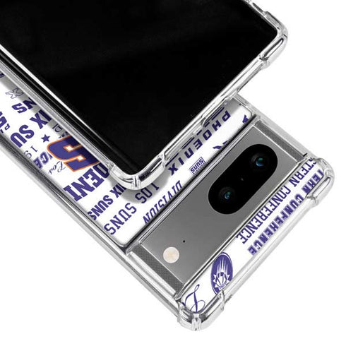 NBA Phoenix Suns Historic Blast Google Pixel 8a Clear Case
